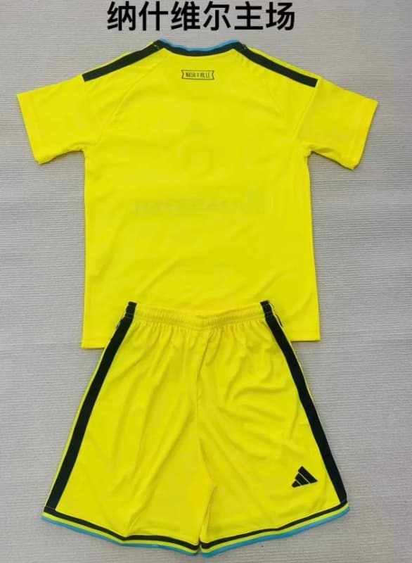 2026 Nashville Home Kids Soccer Jersey And Shorts