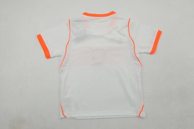 2026 Netherlands World Cup Away Kids Soccer Jersey And Shorts