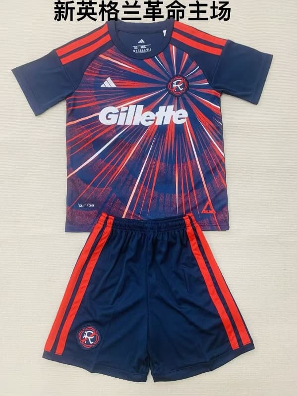 2026 New England Home Kids Soccer Jersey And Shorts