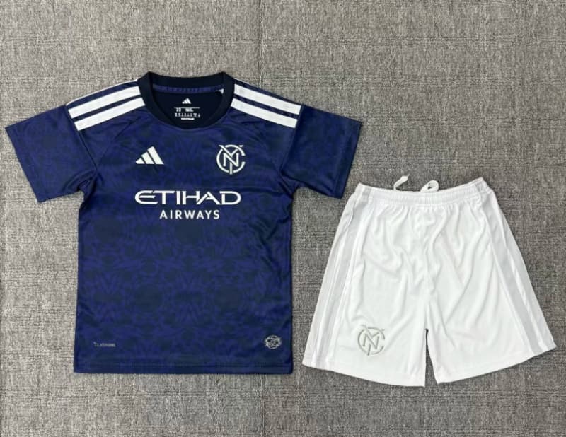 2026 New York City Away Kids Soccer Jersey And Shorts