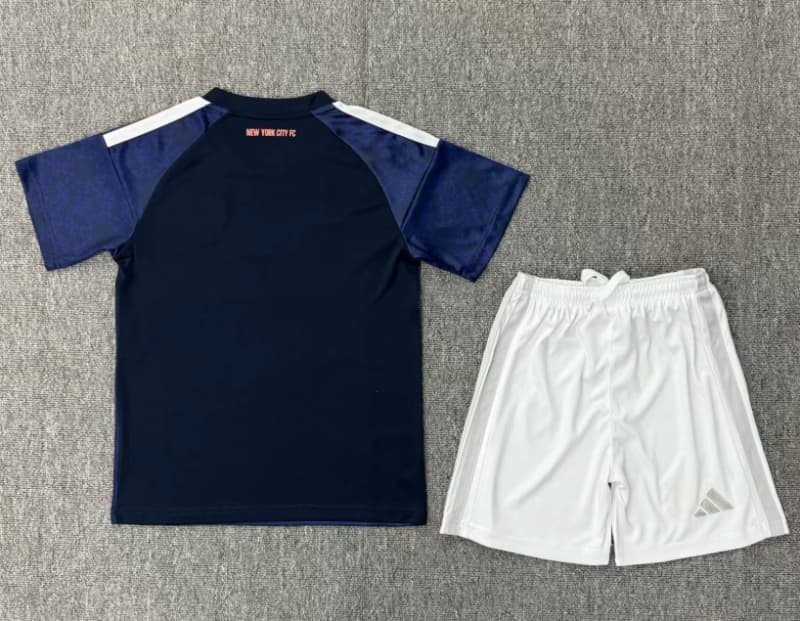 2026 New York City Away Kids Soccer Jersey And Shorts