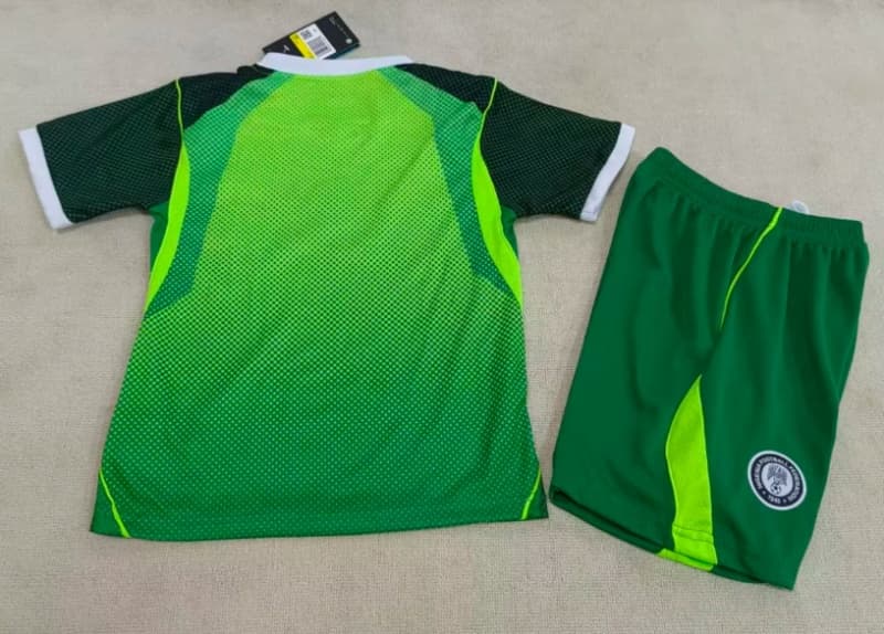 2026 Nigeria Away Kids Soccer Jersey And Shorts