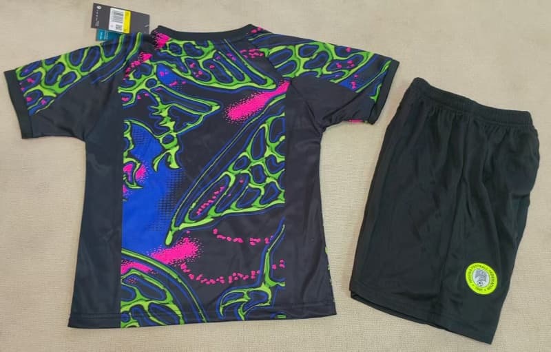 2026 Nigeria Goalkeeper Kids Soccer Jersey And Shorts