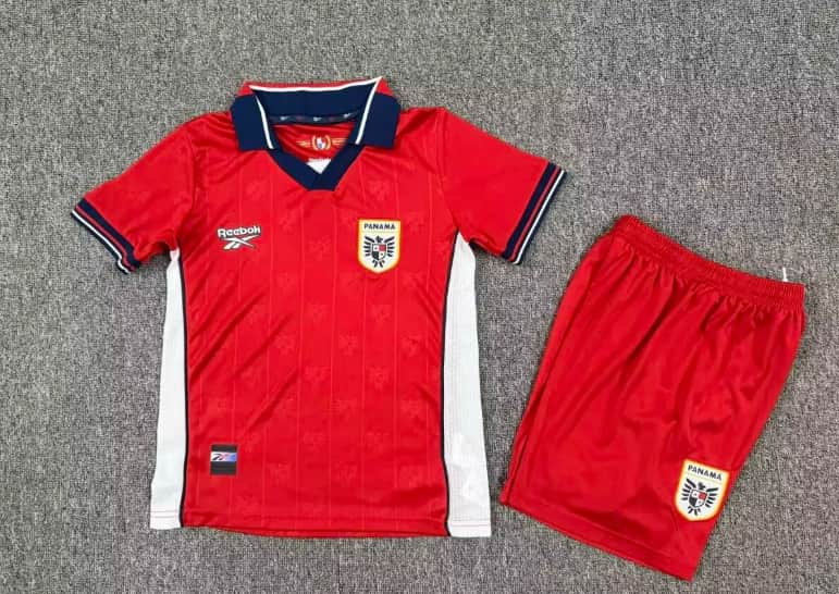 2026 Panama World Cup Home Kids Soccer Jersey And Shorts