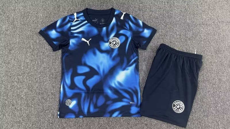 2026 Paraguay Away Kids Soccer Jersey And Shorts