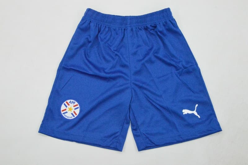 2026 Paraguay Home Kids Soccer Jersey And Shorts