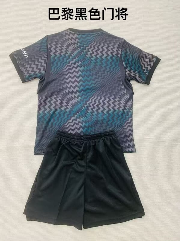 26/27 Paris St Germain Goalkeeper Black Kids Soccer Jersey And Shorts