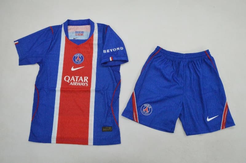 26/27 Paris St Germain Home Kids Soccer Jersey And Shorts (Player) Leaked