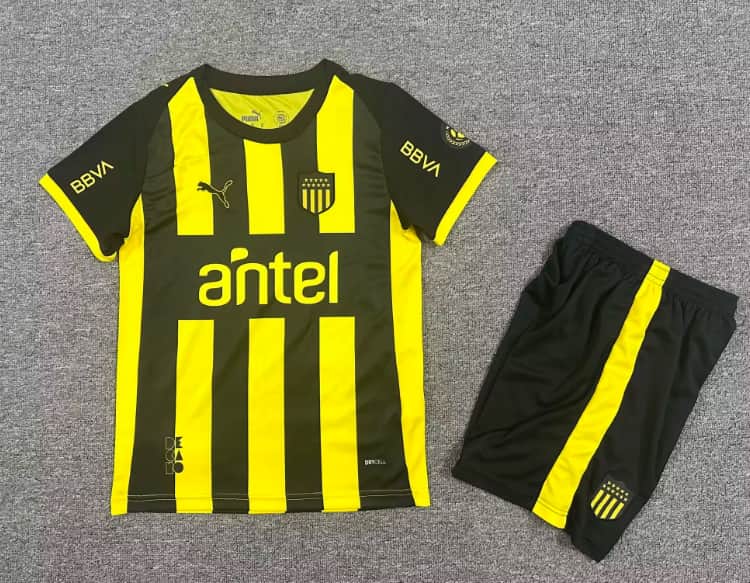 2026 Penarol Home Kids Soccer Jersey And Shorts