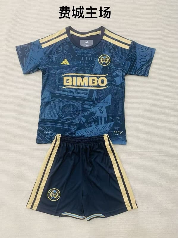 2026 Philadelphia Union Home Kids Soccer Jersey And Shorts