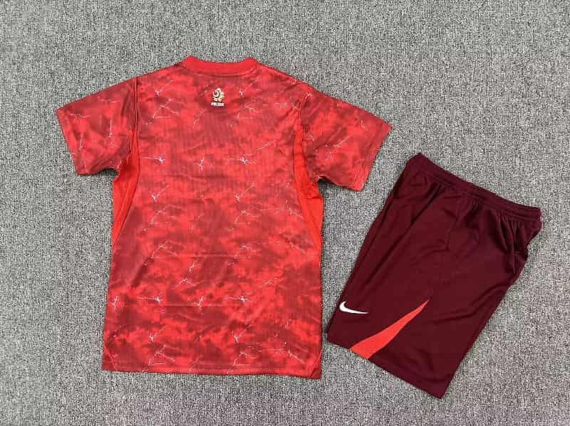 2026 Poland Away Kids Soccer Jersey And Shorts