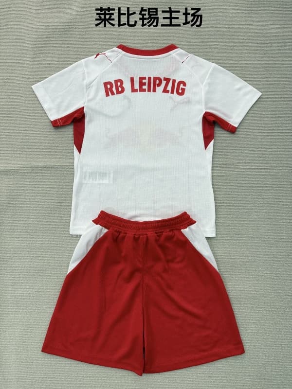 26/27 RB Leipzig Home Kids Soccer Jersey And Shorts