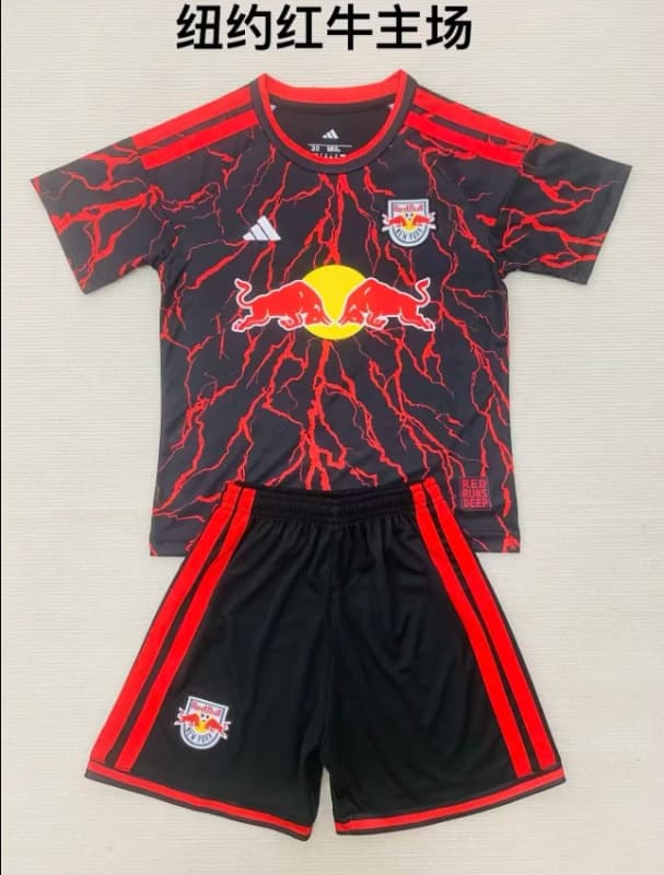 2026 RB New York Home Kids Soccer Jersey And Shorts