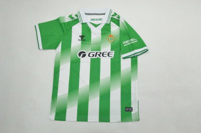 26/27 Real Betis Home Kids Soccer Jersey And Shorts