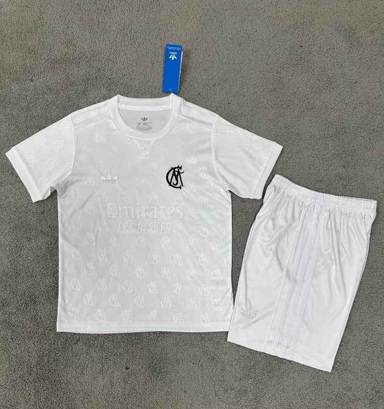 26/27 Real Madrid 125 Anniversary Kids Soccer Jersey And Shorts
