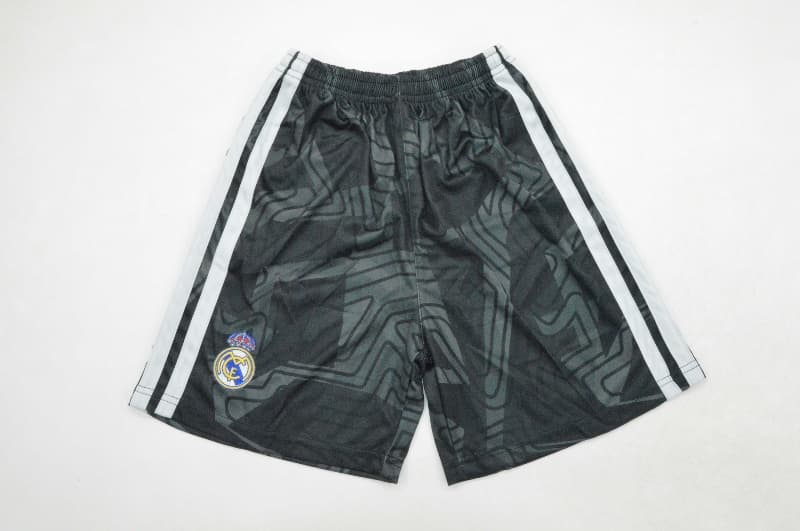 26/27 Real Madrid Goalkeeper Black Kids Soccer Jersey And Shorts