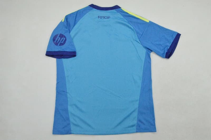 26/27 Real Madrid Goalkeeper Blue Kids Soccer Jersey And Shorts
