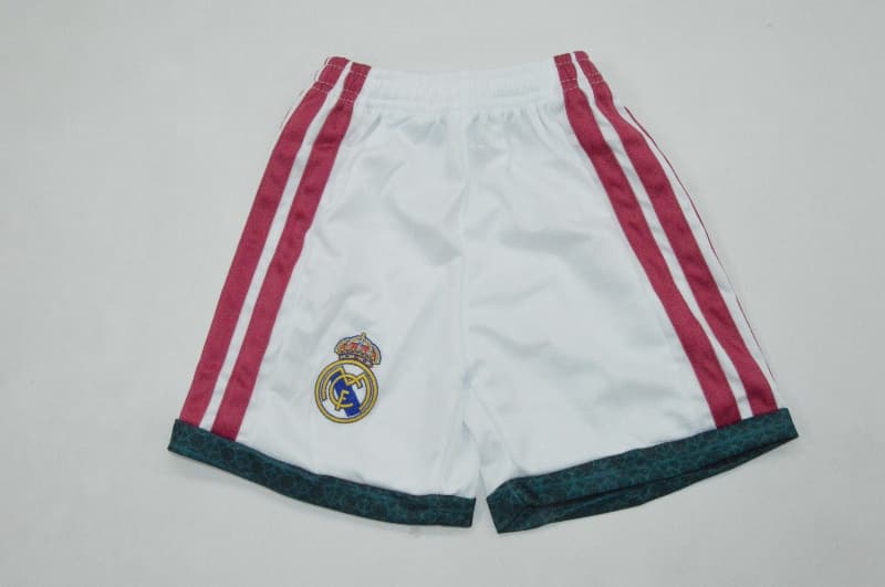 26/27 Real Madrid Home Kids Soccer Jersey And Shorts (Leaked)