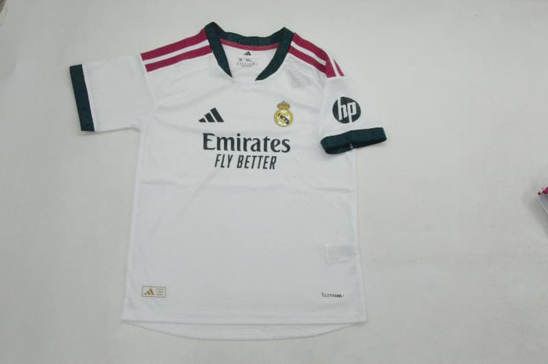 26/27 Real Madrid Home Kids Soccer Jersey And Shorts (Player) Leaked