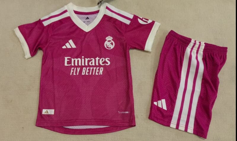 26/27 Real Madrid Third Kids Soccer Jersey And Shorts (Player) Leaked