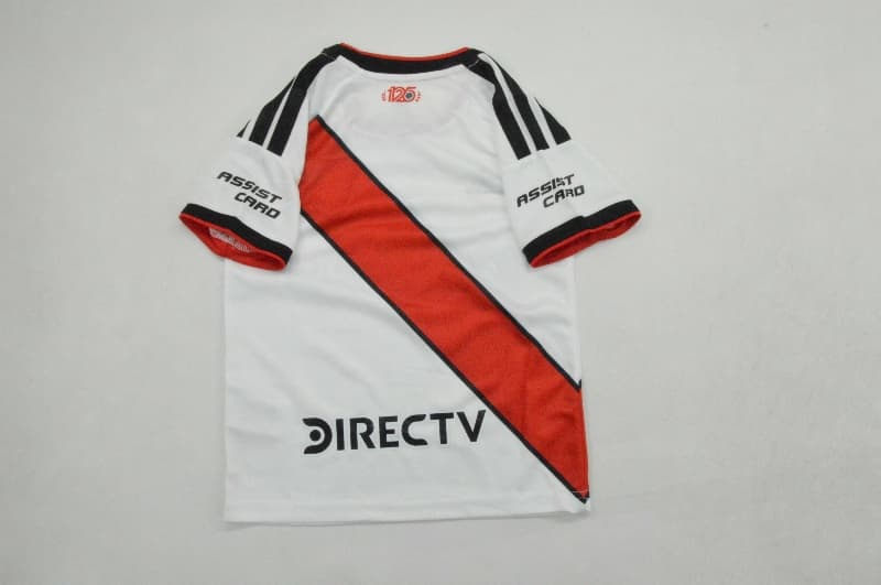 2026 River Plate Home Kids Soccer Jersey And Shorts