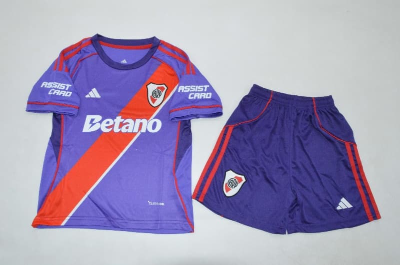 2026 River Plate Third Kids Soccer Jersey And Shorts