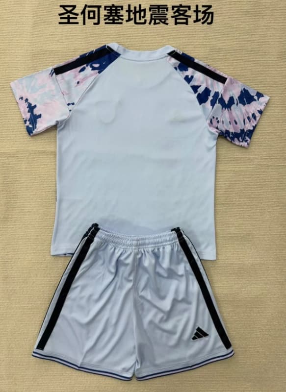 2026 San Jose Earthquakes Away Kids Soccer Jersey And Shorts