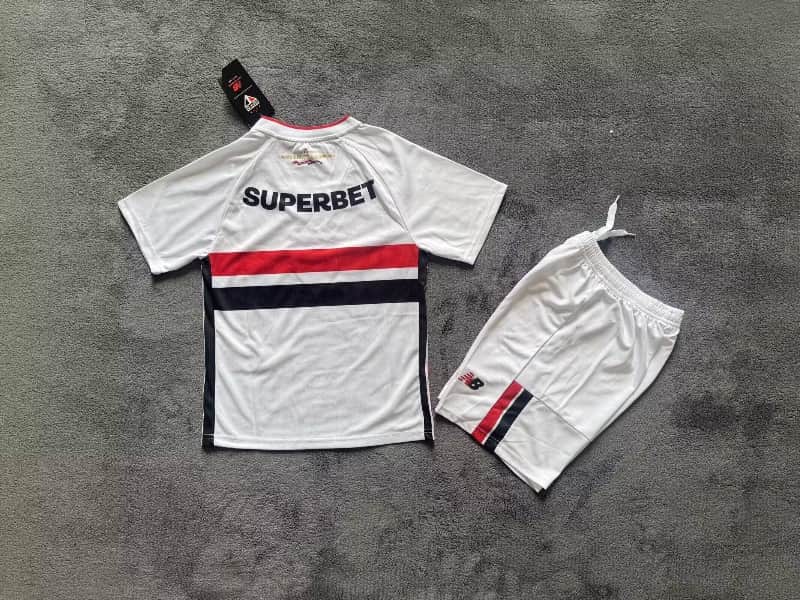 2026 Sao Paulo Away Kids Soccer Jersey And Shorts