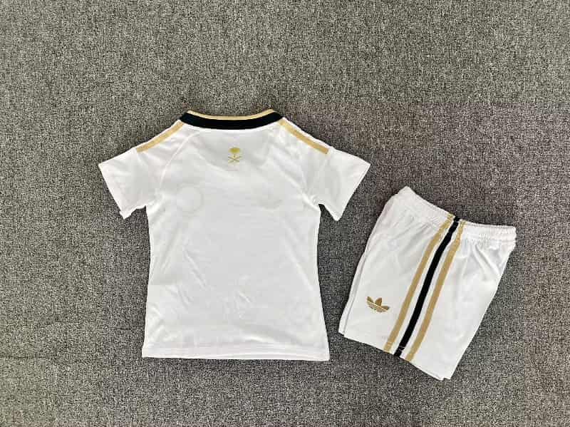 2026 Saudi Arabia World Cup Away Kids Soccer Jersey And Shorts