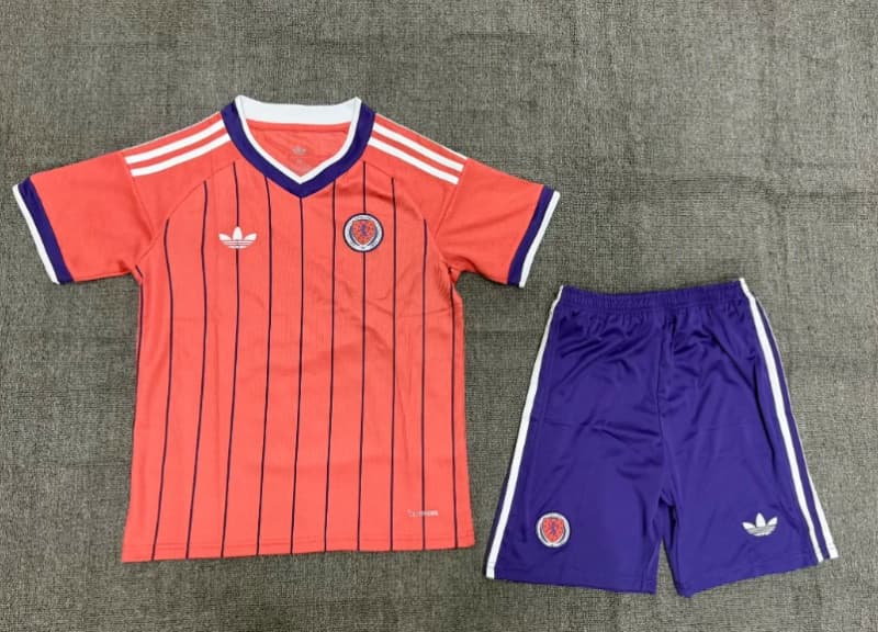 2026 Scotland Away Kids Soccer Jersey And Shorts
