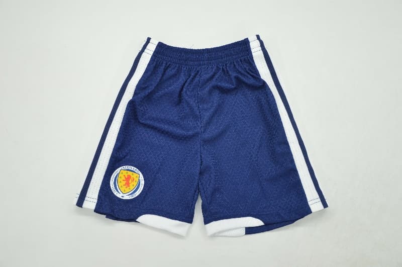 2026 Scotland Home Kids Soccer Jersey And Shorts (Player)