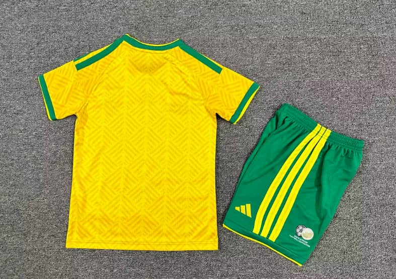 2026 South Africa Home Kids Soccer Jersey And Shorts