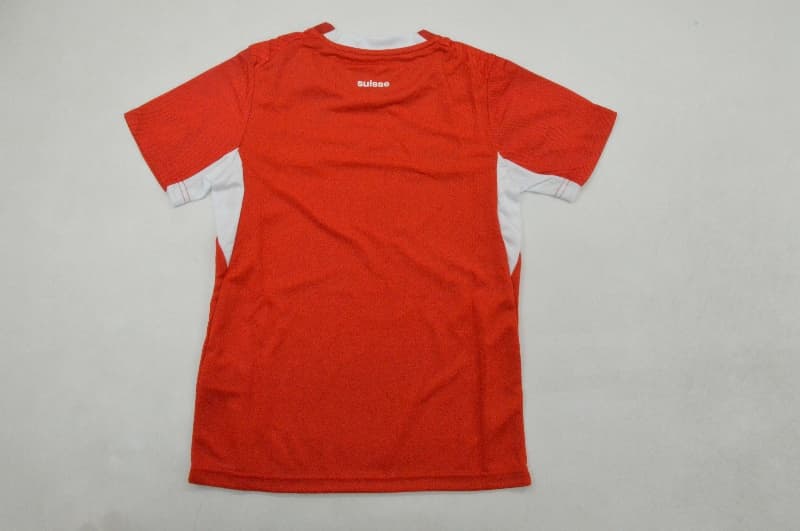 2026 Switzerland World Cup Home Kids Soccer Jersey And Shorts