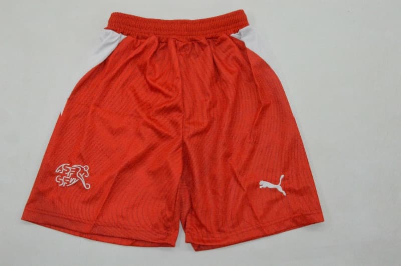 2026 Switzerland World Cup Home Kids Soccer Jersey And Shorts