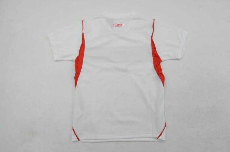 2026 Turkey Home Kids Soccer Jersey And Shorts