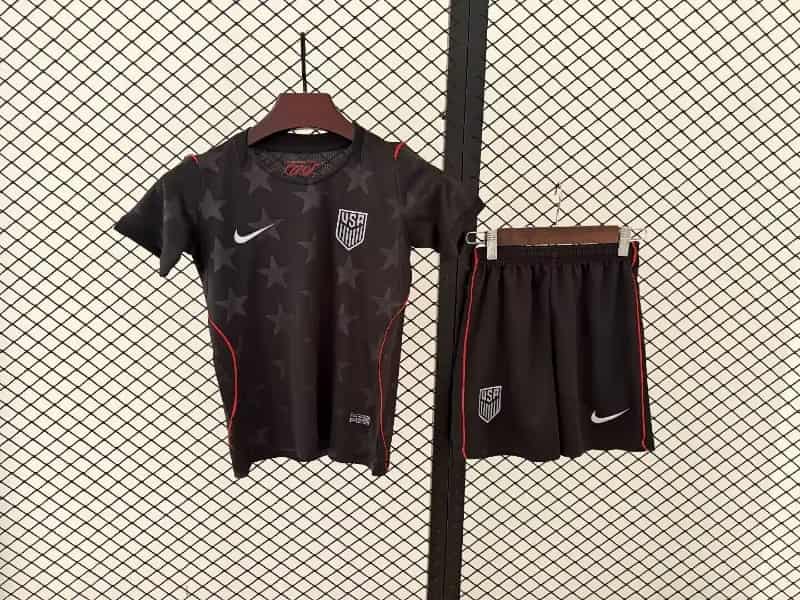 2026 USA Away Kids Soccer Jersey And Shorts