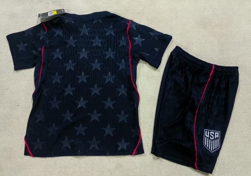 2026 USA World Cup Away Kids Soccer Jersey And Shorts (Player)