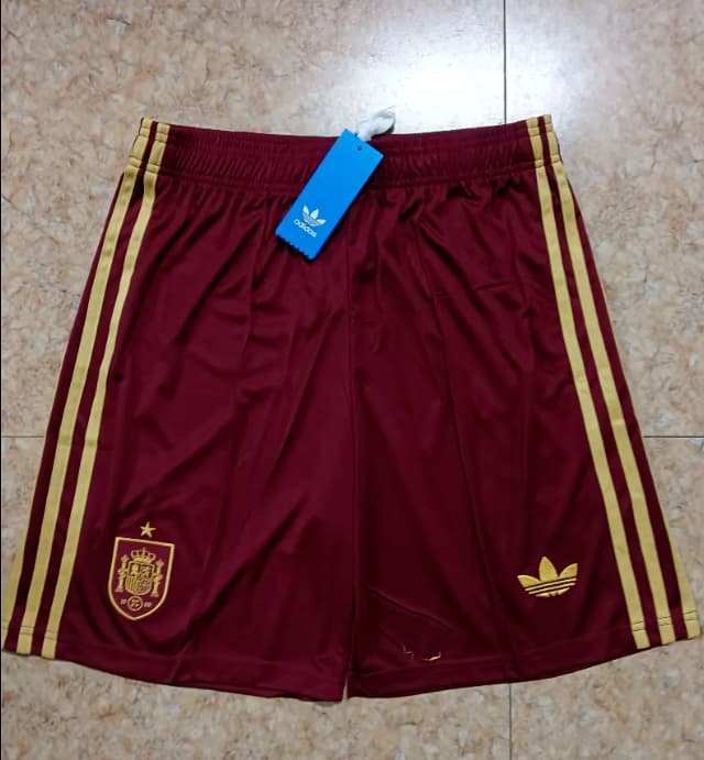 Thailand Quality(AAA) 2026 Spain Away Soccer Shorts