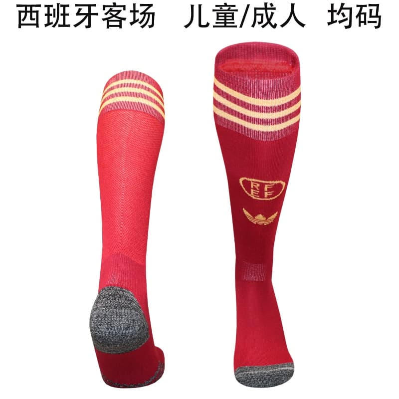 Thailand Quality(AAA) 2026 Spain Away Soccer Socks
