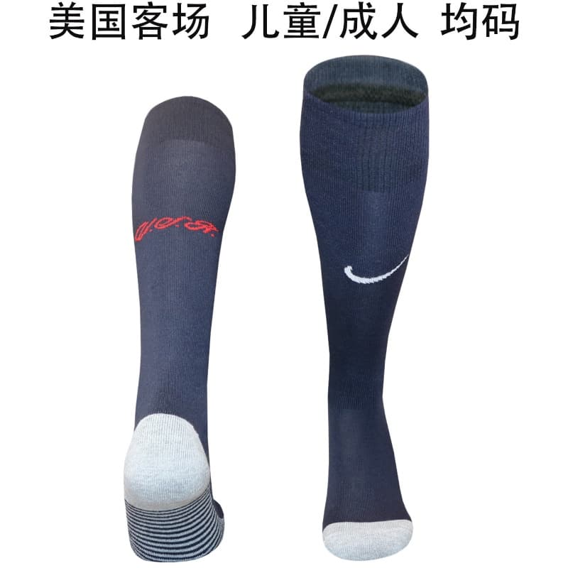 Thailand Quality(AAA) 2026 USA Away Soccer Socks