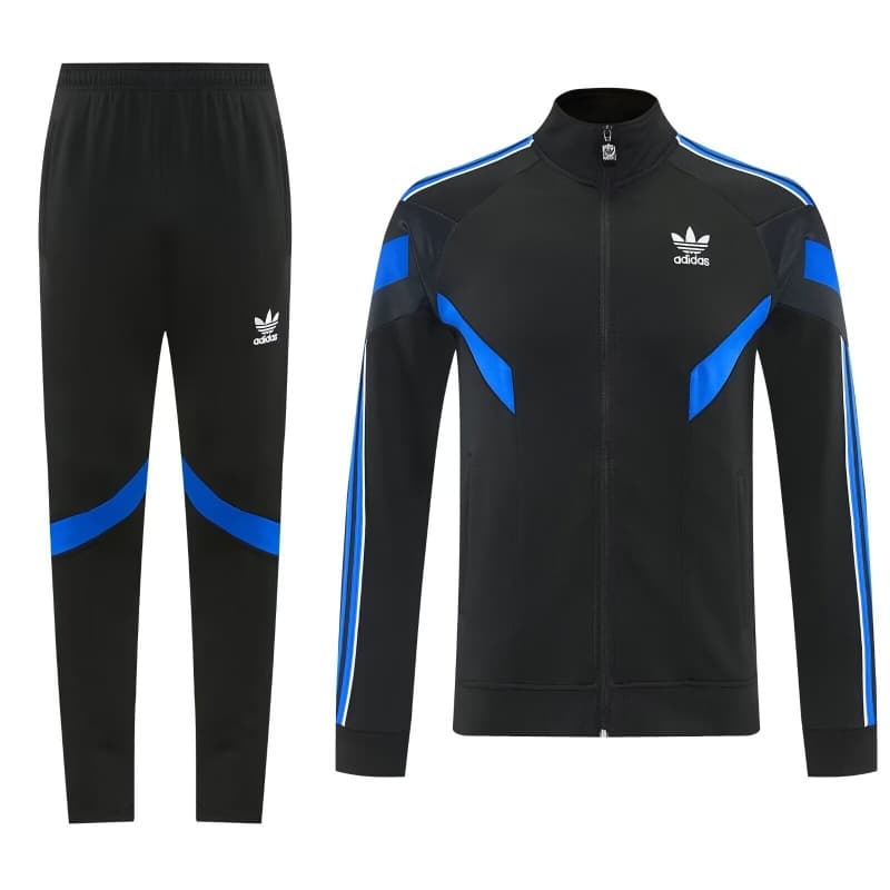 Thailand Quality(AAA) 2026 Adidas Black Soccer Tracksuit 03