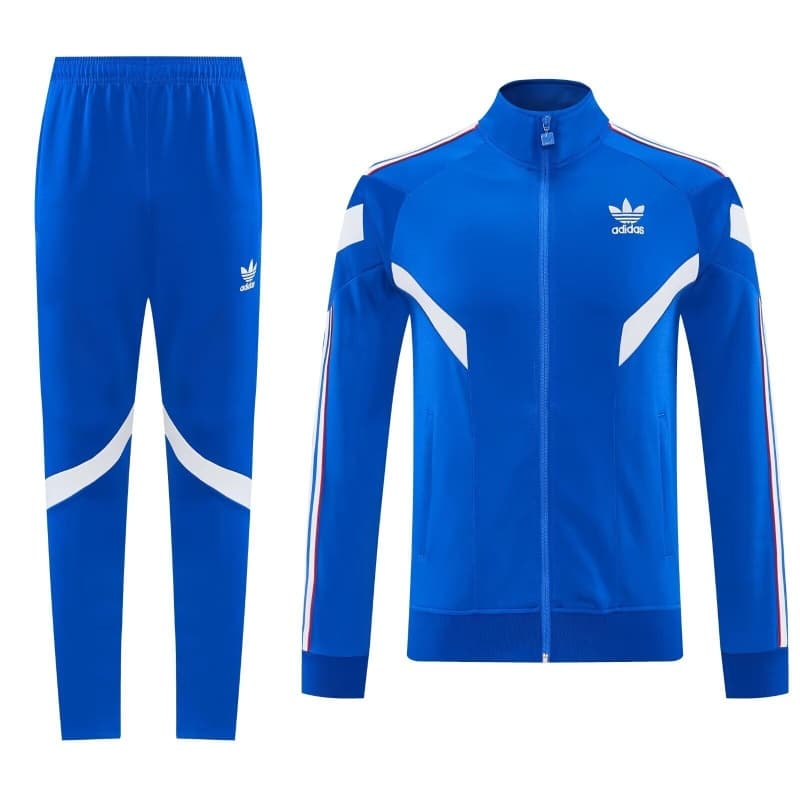 Thailand Quality(AAA) 2026 Adidas Blue Soccer Tracksuit 03