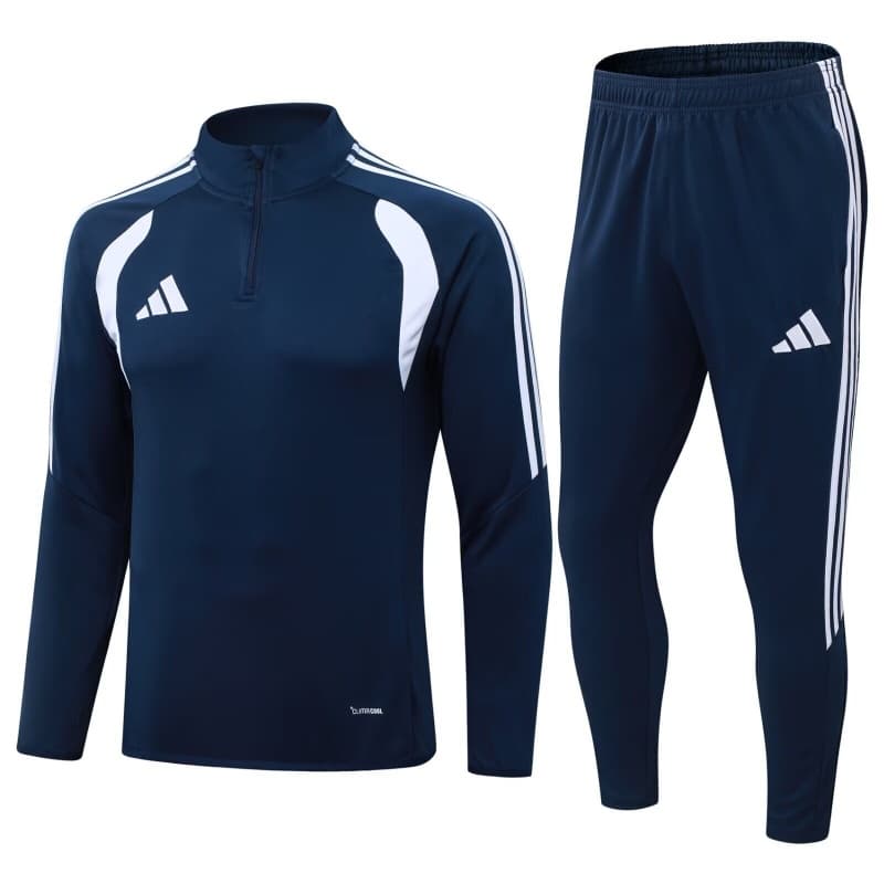 Thailand Quality(AAA) 2026 Adidas Dark Blue Soccer Tracksuit 04
