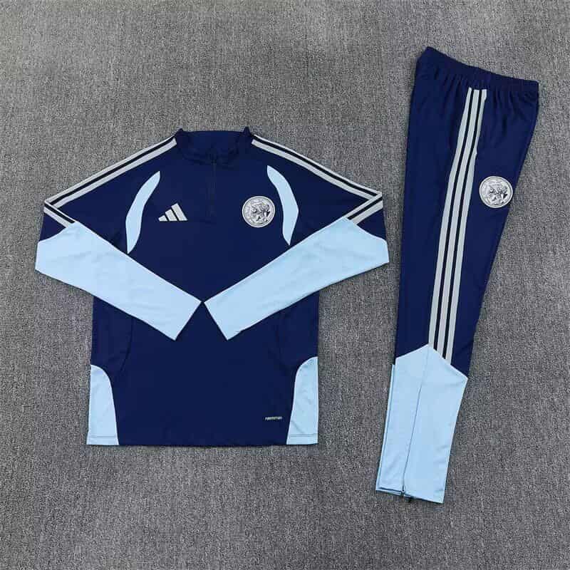 Thailand Quality(AAA) 26/27 Ajax Dark Blue Soccer Tracksuit