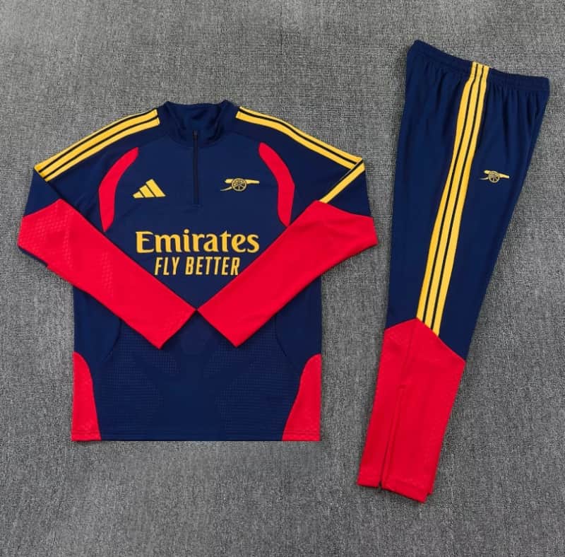 Thailand Quality(AAA) 26/27 Arsenal Dark Blue Soccer Tracksuit Thailand Quality(AAA) 26/27 Arsenal Dark Blue Soccer Tracksuit