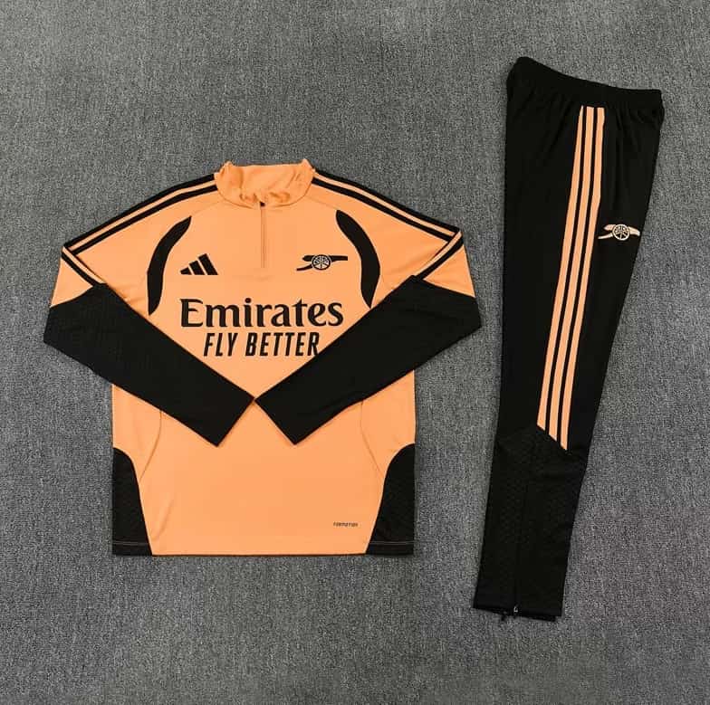 Thailand Quality(AAA) 26/27 Arsenal Orange Soccer Tracksuit