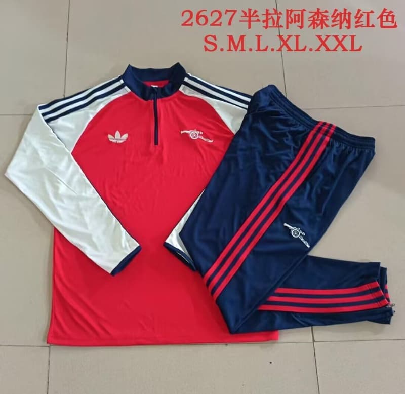 Thailand Quality(AAA) 26/27 Arsenal Red Soccer Tracksuit 03
