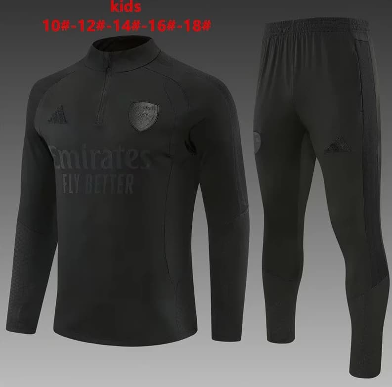 Kids - Thailand Quality(AAA) 26/27 Arsenal Black Soccer Tracksuit Kids - Thailand Quality(AAA) 26/27 Arsenal Black Soccer Tracksuit