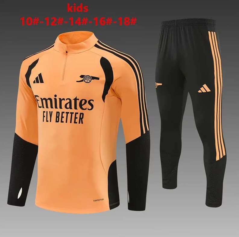 Kids - Thailand Quality(AAA) 26/27 Arsenal Orange Soccer Tracksuit Kids - Thailand Quality(AAA) 26/27 Arsenal Orange Soccer Tracksuit