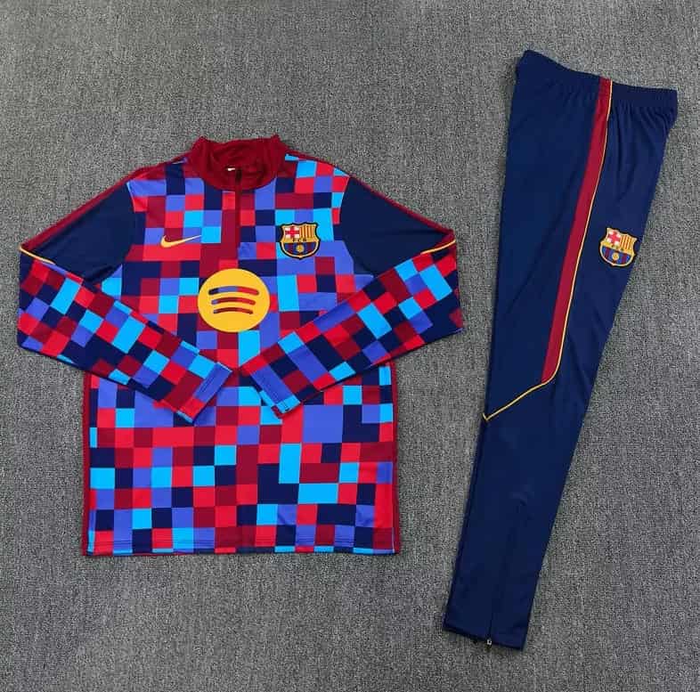 Thailand Quality(AAA) 26/27 Barcelona Blue Red Soccer Tracksuit Thailand Quality(AAA) 26/27 Barcelona Blue Red Soccer Tracksuit